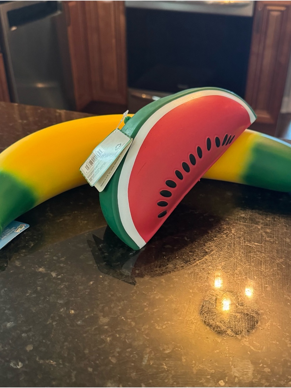 Jumbo Watermelon Slice & Banana Squish Toys
